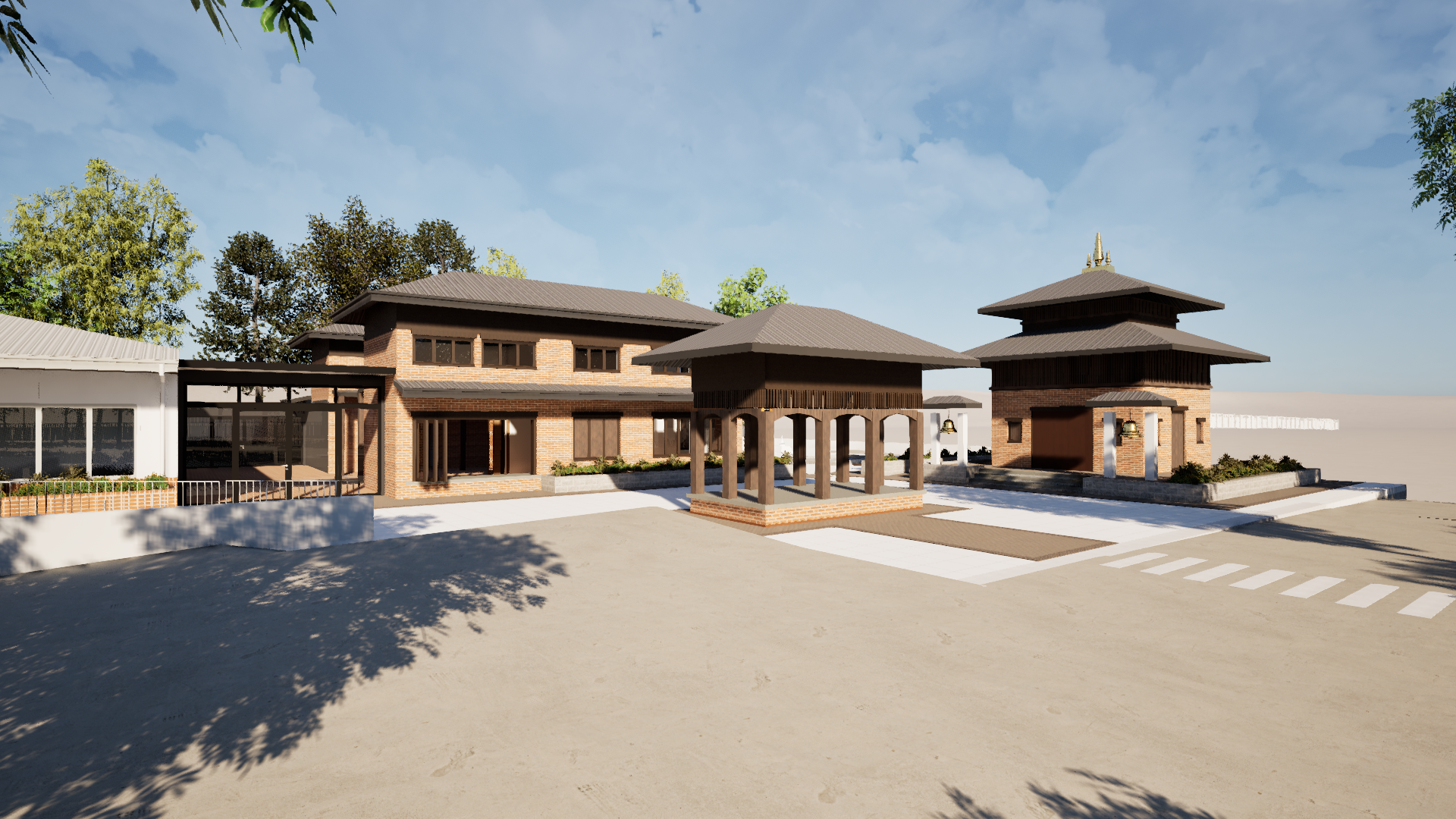 View from the car park