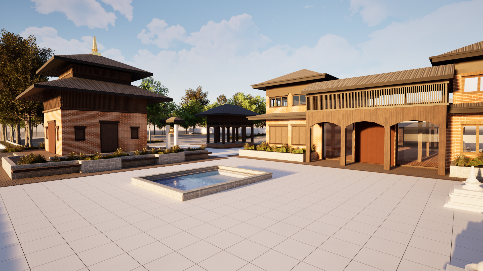 View from the rear of the hall