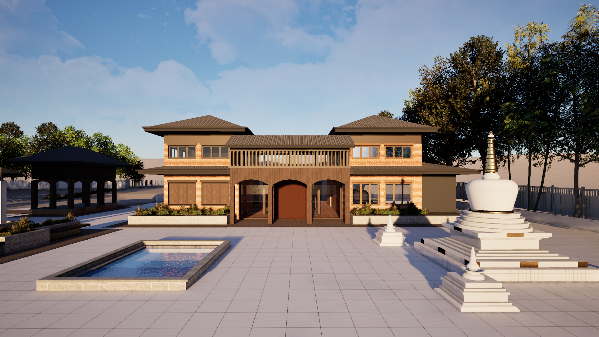 View from the rear of the hall